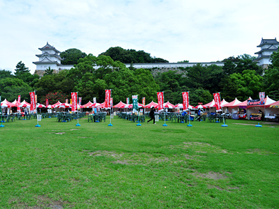 準備中のスタジアムマルシェ!