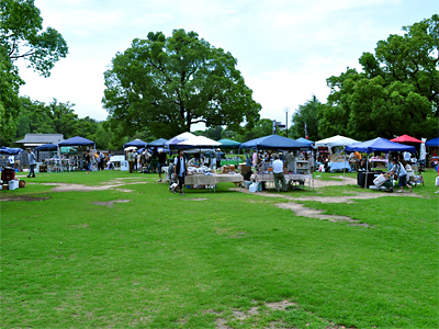 準備中の手作り市