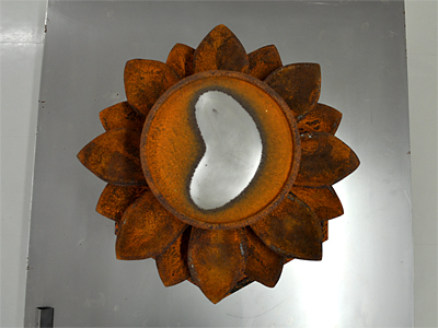 上から見ると蓮華が笑ってます