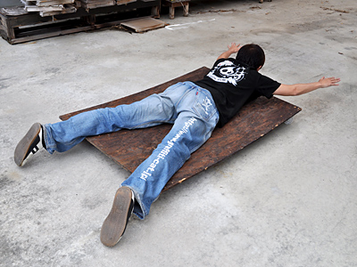 通行人に見られなかったのが幸い