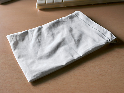 353）巾着袋はミシンの基本（カル名言集）と言われるらしいが、なかなかどうして、かなり難しいぞ