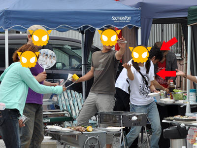 すばらしいタイミング 392)グラフィティ★キャット リアル店舗開店記念BBQをした話