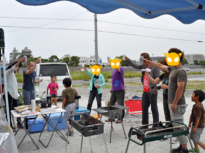 かんぴゃーい 392)グラフィティ★キャット リアル店舗開店記念BBQをした話