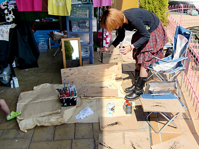 塗装するには最適な日でした