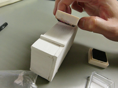 カル手製の消しゴムハンコ