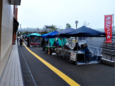 通路付近のブース