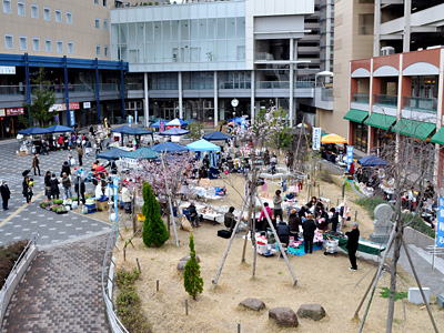 2010年3月19日の長岡京青空個展市