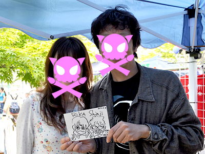 似顔絵企画自体を気に入ってくださってました!