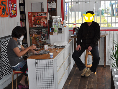 376）澤田が店舗にやってきた