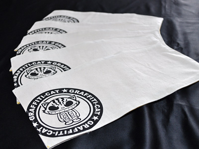 今回はいたずら猫プリント