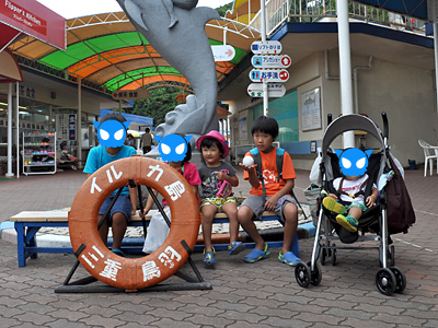 ベタだなぁ イルカ島