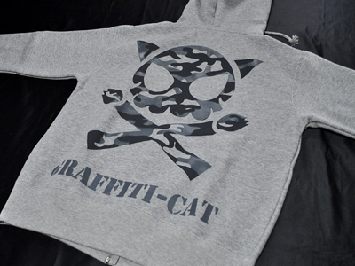 ARMY CAT-グレーパーカー バック