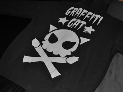 ドクロフルジップパーカー バック