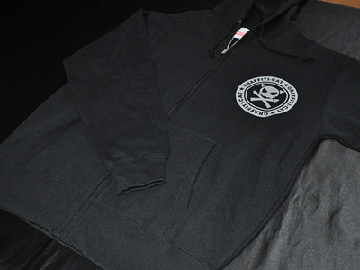 ドクロフルジップパーカー フロント