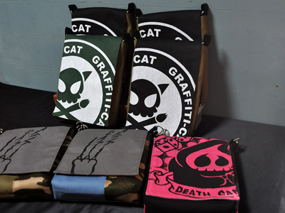 ドクロフルジップパーカー バック