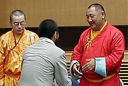 チョイジャムツ管長とハーン