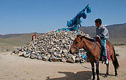 オボを廻る少年