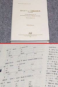 現代チベット語動詞辞典