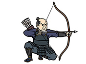弓を射つ足軽-1