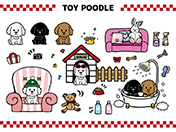 トイプードルのイラスト
