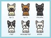 フレンチブルドッグのイラスト