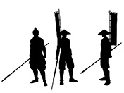 足軽のシルエット-2-戦国時代