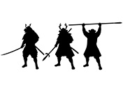 武将のシルエット-17-戦国時代 