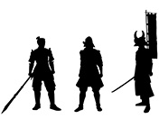 武将のシルエット-3-戦国時代