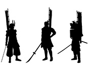 武将のシルエット-4-戦国時代