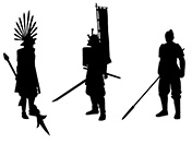 武将のシルエット-5-戦国時代