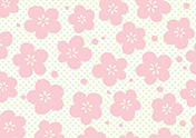 桃の花の背景-1（A4横）