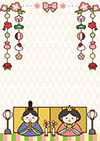 雛祭り背景-6（A4縦）