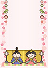 雛祭り背景-3（A4縦）