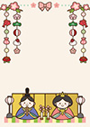 雛祭り背景-5（A4縦）