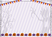 シンプルなハロウィン背景-3（A4横）