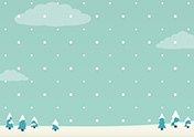 シンプルな冬の背景-11（A4横）