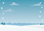 シンプルな冬の背景-35（A4横）