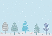 シンプルな冬の背景-3-2（A4横）
