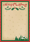 クリスマスフレーム-2（A4縦）