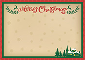 クリスマスフレーム-2（A4横）