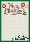 クリスマスフレーム-3（A4縦）