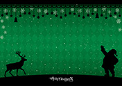 クリスマス背景-4（A4横）