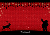 クリスマス背景-5（A4横）
