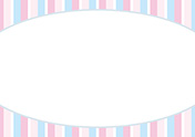 パステル調のストライプ-2（A4横）
