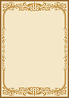 アラベスク背景フレームB-2（金）
