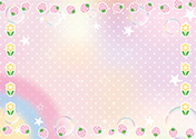 パステル調の背景-1（A4横）