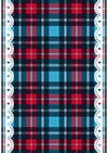 タータンチェック-2（A4縦・赤と青）