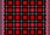 タータンチェック-3（A4横・赤）