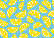 レモン柄（大）パターン背景（A4）
