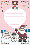 クリスマスメッセージカード-3